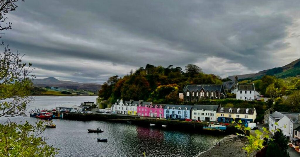 Portree on the Isle of Skye. One of our stops on a Skye tour from Inverness