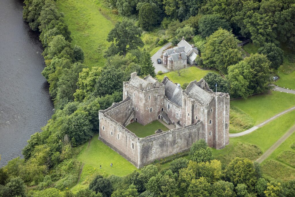 Doune Castle from above